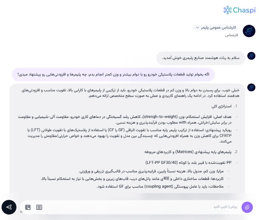 چت هوش مصنوعی